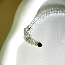 Load image into Gallery viewer, Amazonite Love Heart Clear Quartz Beads Chain Necklace 天河石爱心白水晶珠链项链