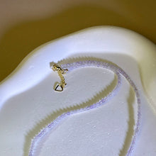 Load image into Gallery viewer, Purple Kunzite Pendant Beads Necklace 紫锂辉吊坠珠链项链