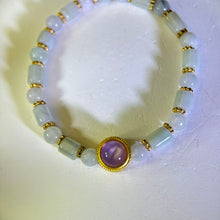 Load image into Gallery viewer, Green Jade Beads Bracelet 糯种豆色翡翠手串