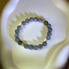 Load image into Gallery viewer, Labradorite Pink Opal Beads Bracelet 拉长石灰月光石粉澳宝手串