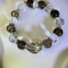 Load image into Gallery viewer, Citrine Clear Quartz Beads Bracelet 黄水晶白水晶手串