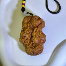 Load image into Gallery viewer, Thuja Wood Dragon Ornament Bag Charm Car Charm 崖柏木神龙挂饰包挂车挂