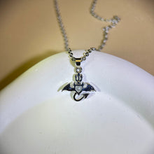 Load image into Gallery viewer, Aquamarine Little Devil Pendant 海蓝宝镶嵌小恶魔吊坠