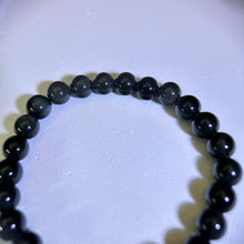 Load image into Gallery viewer, Rainbow Sheen Obsidian Smoky Quartz Beads Bracelet 彩眼黑曜石茶水晶手串
