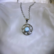 Load image into Gallery viewer, Larimar Spining Pandant 海纹石镶嵌旋转吊坠