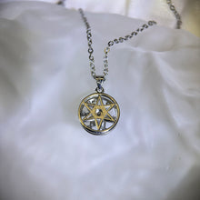 Load image into Gallery viewer, Larimar Spining Pandant 海纹石镶嵌旋转吊坠