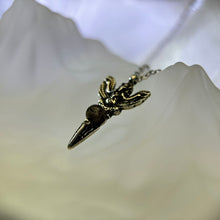 Load image into Gallery viewer, Phantom Quartz Wand Pendant 幽灵水晶镶嵌权杖吊坠