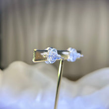 Load image into Gallery viewer, 925 Silver Purple Kunzite Earrings 紫锂辉镶嵌银耳钉