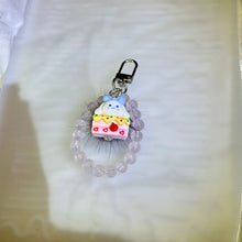 Load image into Gallery viewer, Rose Quartz Beads Ornament Key Charm Bag Charm 粉水晶珠链挂饰钥匙链包挂