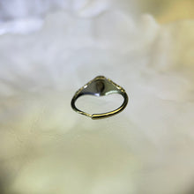 Load image into Gallery viewer, Black Sunstone Adjustable Ring 黑骨干石黑色太阳石镶嵌活口戒指