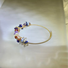 Load image into Gallery viewer, Multi-Crystals Adjustable Bangle 多宝水晶活口手镯