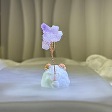 Load image into Gallery viewer, Amethyst Tree Sheep 紫水晶发财树招财树小羊