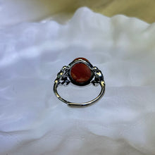Load image into Gallery viewer, Carnelian Adjustable Ring 南红玛瑙镶嵌活口戒指