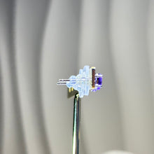 Load image into Gallery viewer, 925 Silver Amethyst Earrings 紫水晶镶嵌银耳钉