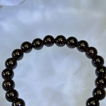 Load image into Gallery viewer, Almandine Garnet Green Prehnite Beads Bracelet 酒红石榴石绿色葡萄石手串