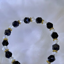 Load image into Gallery viewer, Blue Goldstone Clear Quartz Beads Bracelet 蓝砂石白水晶手串