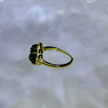 Load image into Gallery viewer, Green Nephrite Laughing Buddha Adjustable Ring 和田玉青玉弥勒佛镶嵌活口戒指