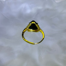 Load image into Gallery viewer, Green Nephrite Laughing Buddha Adjustable Ring 和田玉青玉弥勒佛镶嵌活口戒指