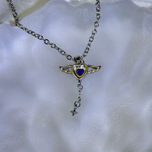 Load image into Gallery viewer, Amethyst Love Heart Pendant 紫水晶镶嵌爱心吊坠