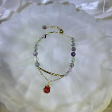 Load image into Gallery viewer, Fluorite Beads Bracelet 萤石珠链手链