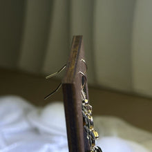 Load image into Gallery viewer, 14K Gold Filled Onyx Earrings 黑玛瑙14K注金耳钩