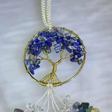 Load image into Gallery viewer, Lapis Lazuli Multi-Crystals Tree of Life Ornament Car Charm Bag Charm 青金石多宝多宝水晶生命之树挂饰车挂包挂