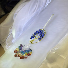 Load image into Gallery viewer, Lapis Lazuli Multi-Crystals Tree of Life Ornament Car Charm Bag Charm 青金石多宝多宝水晶生命之树挂饰车挂包挂