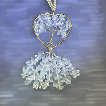 Load image into Gallery viewer, Clear Quartz Tree of Life Ornament Bag Charm Car Charm 白水晶生命之树挂饰包挂车挂
