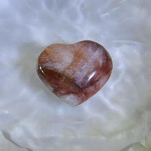 Load image into Gallery viewer, Red Hematoid Quartz Love Heart 红胶花水晶爱心