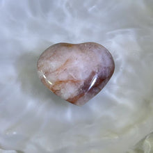 Load image into Gallery viewer, Red Hematoid Quartz Love Heart 红胶花水晶爱心