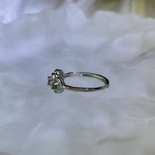 Load image into Gallery viewer, Rainbow Tourmaline Adjustable Ring 彩虹碧玺镶嵌活口戒指