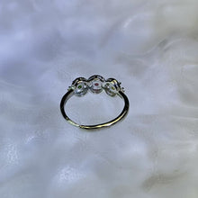 Load image into Gallery viewer, Rainbow Tourmaline Adjustable Ring 彩虹碧玺镶嵌活口戒指