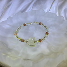 Load image into Gallery viewer, Citrine Butterfly Beads Bracelet 黄水晶蝴蝶手串