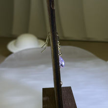 Load image into Gallery viewer, 14K Gold Filled Amethyst Earrings 紫水晶14K注金耳钩