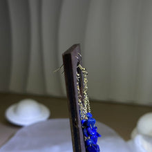 Load image into Gallery viewer, 14K Gold Filled Lapis Lazuli Earrings 青金石14K注金耳钩