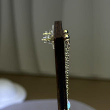 Load image into Gallery viewer, 14K Gold Filled White Jade Earrings 细糯种白色翡翠14K注金耳钉