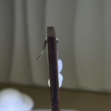 Load image into Gallery viewer, 925 Silver Rose Quartz White Freshwater Pearl Earrings 粉水晶白色淡水珍珠银耳钩