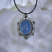 Load image into Gallery viewer, Aquamarine Pendant Necklace 海蓝宝镶嵌吊坠项链