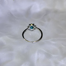 Load image into Gallery viewer, Blue Turquoise Adjustable Ring 蓝色松石镶嵌活口戒指