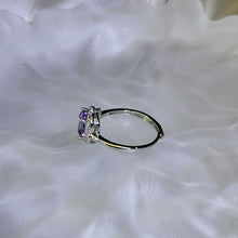 Load image into Gallery viewer, Amethyst Adjustable Ring 紫水晶镶嵌活口戒指