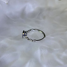 Load image into Gallery viewer, Iolite Adjustable Ring 堇青石镶嵌活口戒指
