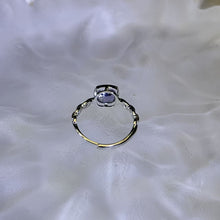 Load image into Gallery viewer, Iolite Adjustable Ring 堇青石镶嵌活口戒指
