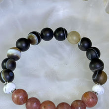 Load image into Gallery viewer, Carnelian Botswana Agate Beads Bracelet 南红玛瑙波斯湾玛瑙手串