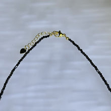 Load image into Gallery viewer, Golden Sheen Obsidian Black Spinel Beads Necklace 金眼黑曜石回纹珠黑色尖晶石珠链项链