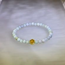 Load image into Gallery viewer, Green Yellow Jade Beads Bracelet 糯种豆色黄翡翡翠手串
