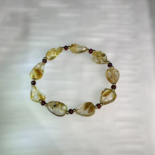 Load image into Gallery viewer, Golden Rutilated Quartz Beads Bracelet 金发晶水晶手串