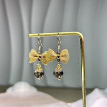 Load image into Gallery viewer, 14K Gold Filled Smoky Quartz Earrings 茶水晶14K注金耳钩