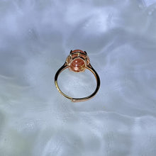 Load image into Gallery viewer, Rhodochrosite Adjustable Ring 红纹石镶嵌活口戒指