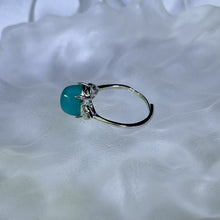 Load image into Gallery viewer, Amazonite Adjustable Ring 天河石镶嵌活口戒指
