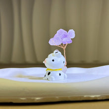 Load image into Gallery viewer, Amethyst Tree Dog 紫水晶发财树招财树小狗